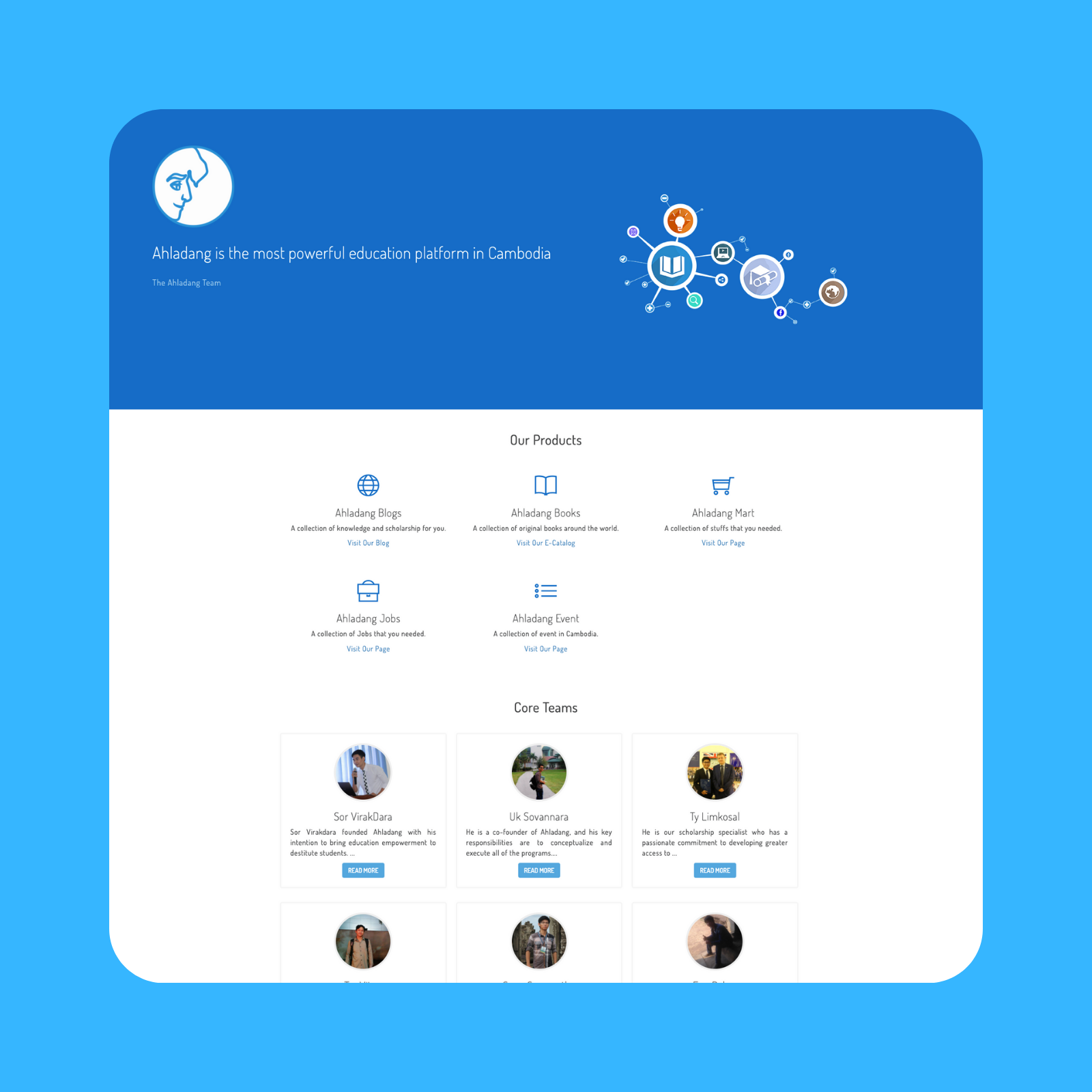 Ahladang Landing Page